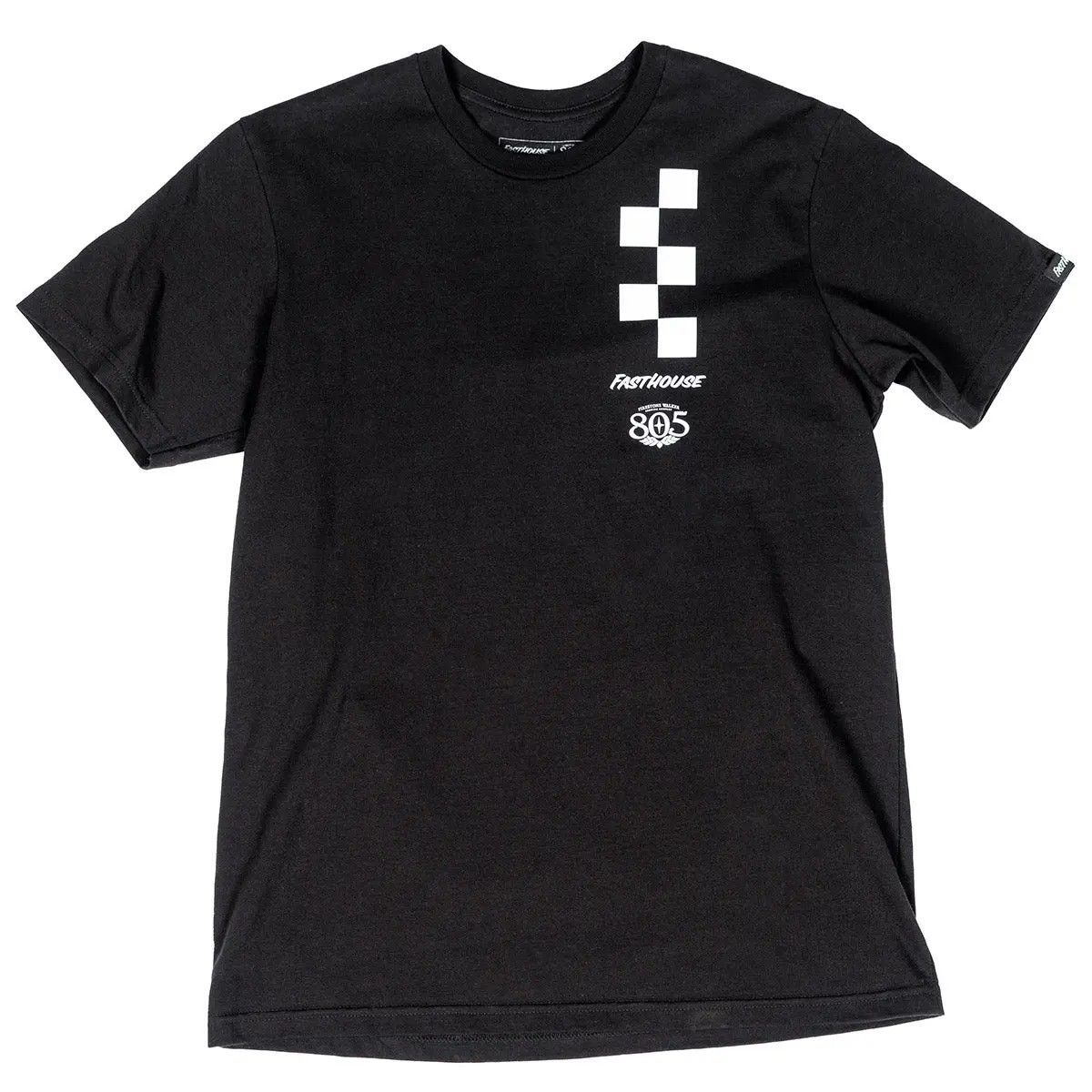 Fast House 805 Foundation S/S Tee - Midnight Black, Size: S