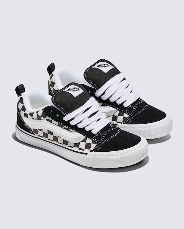 Vans Knu Skool Checkerboard Black/ White, Size: 5.5