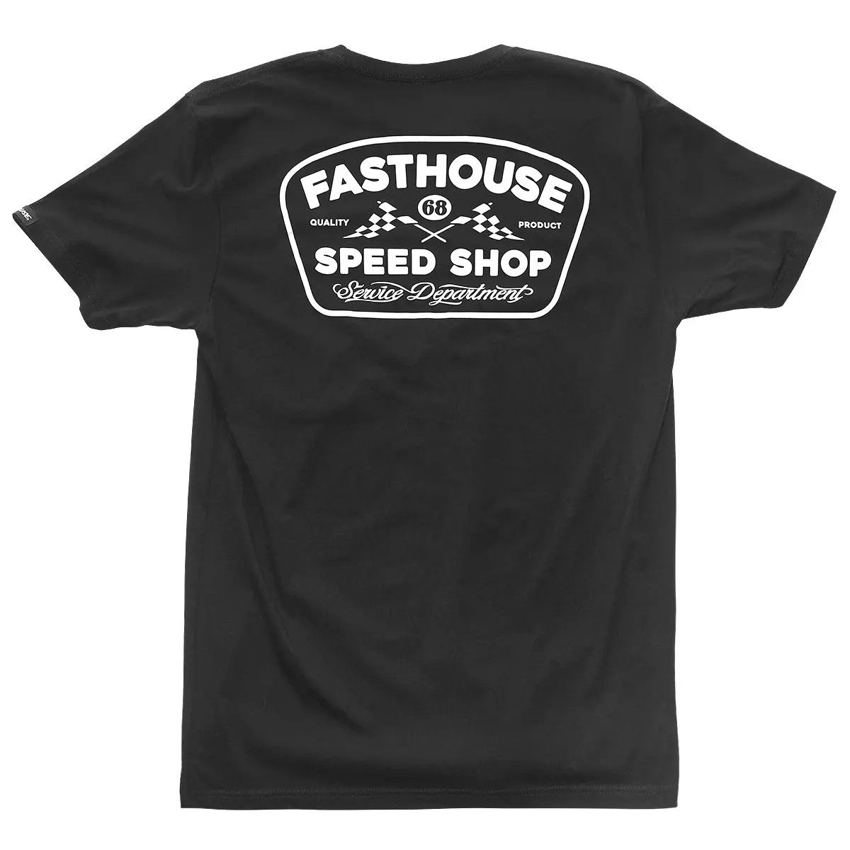 Fast House Wedge S/S Tee - Black, Size: S