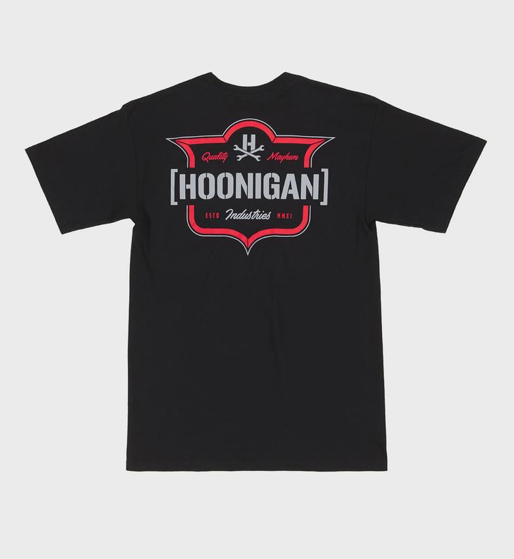 Hoonigan Emblem S/S Tee - Black