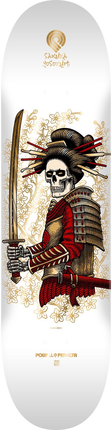 Powell Peralta Pro Sakura Yosozumi Onna-Bugeisha 8.25 Deck, Size: 8.25