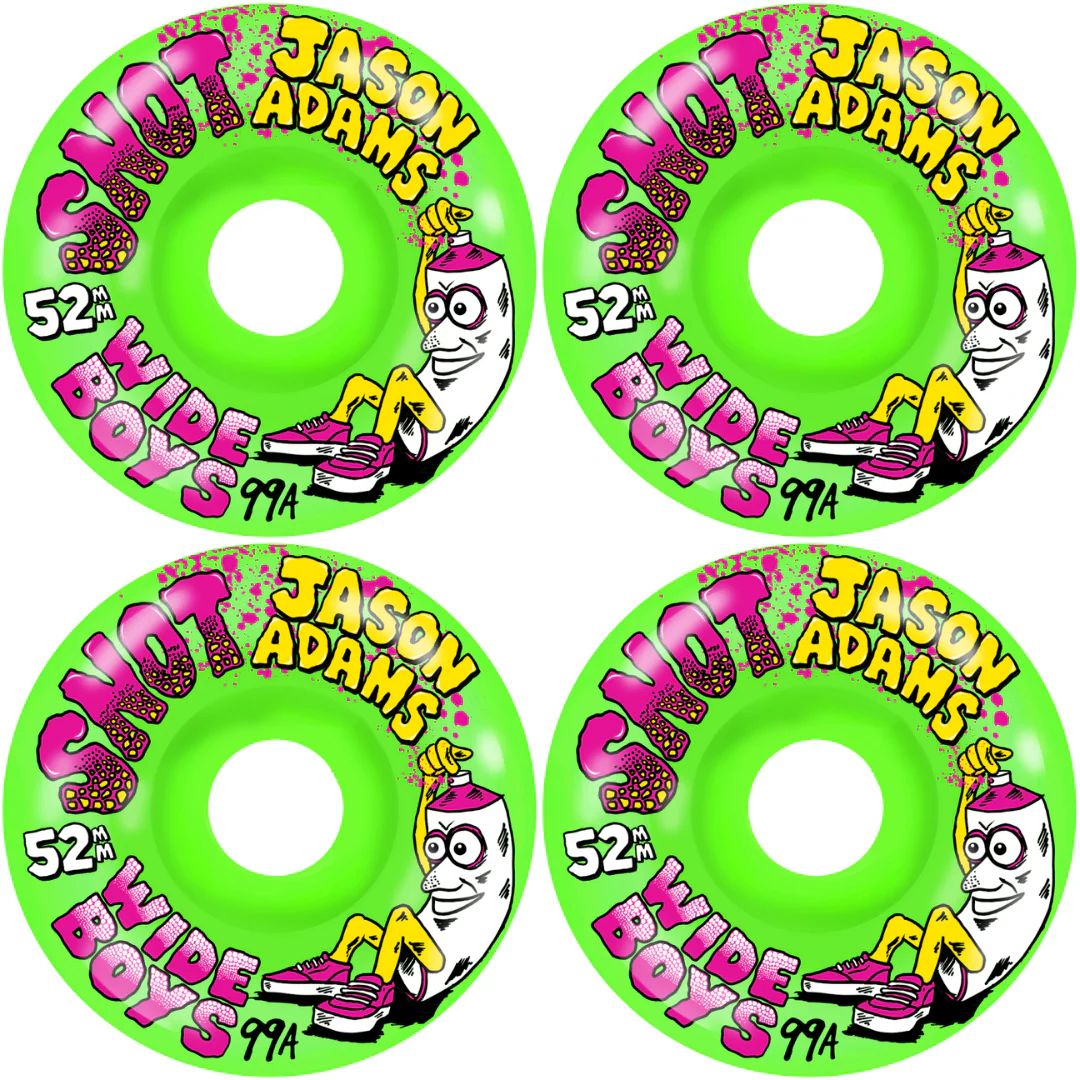 Snot Adams Wide Boys 52mm 99a - Green, Size: 52mm