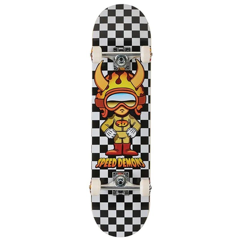 Speed Demons Hot Shot Black and White Checker 7.5 Complete, Size: 7.5