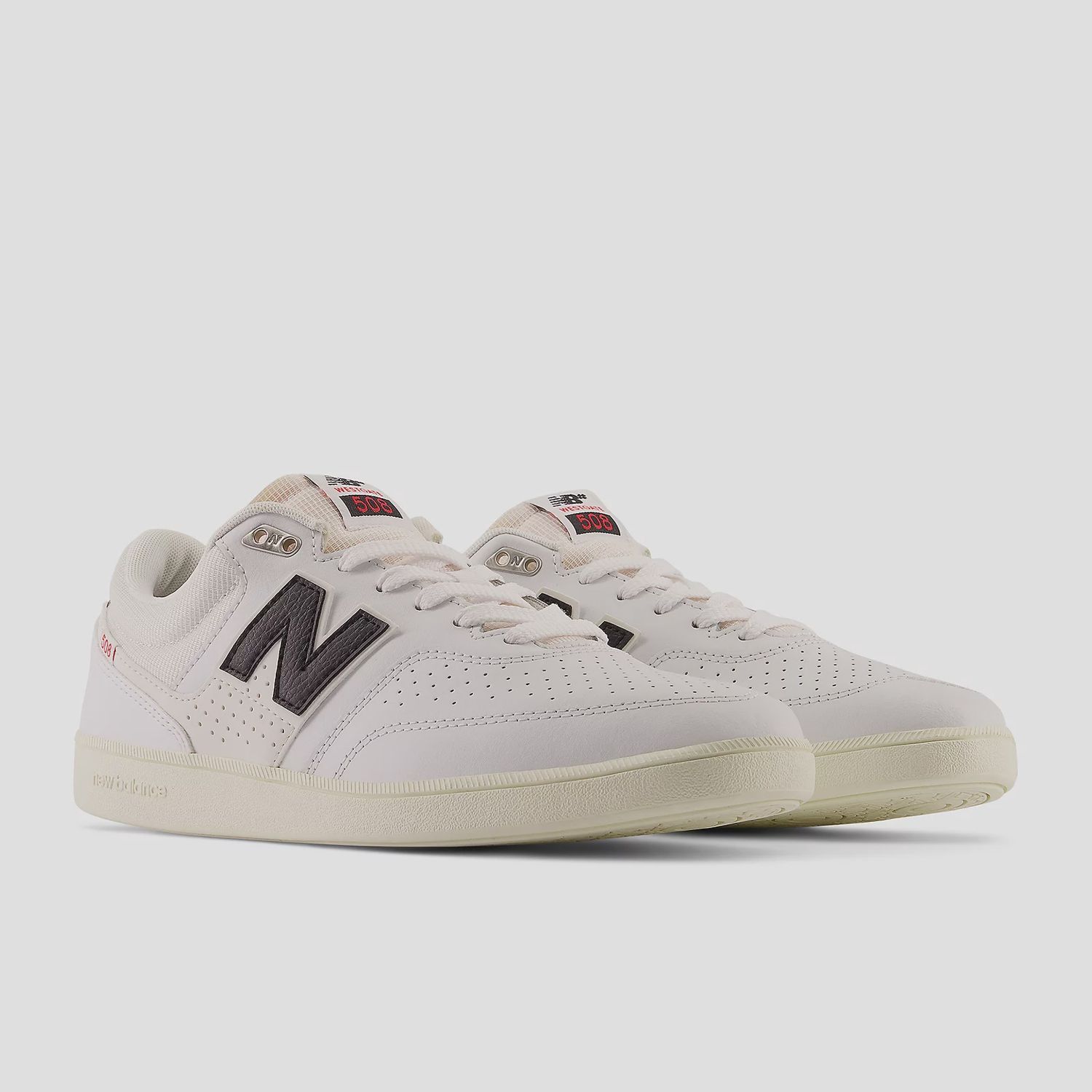 New Balance Numeric Brandon Westgate 508 -White with Black, Size: 7.0