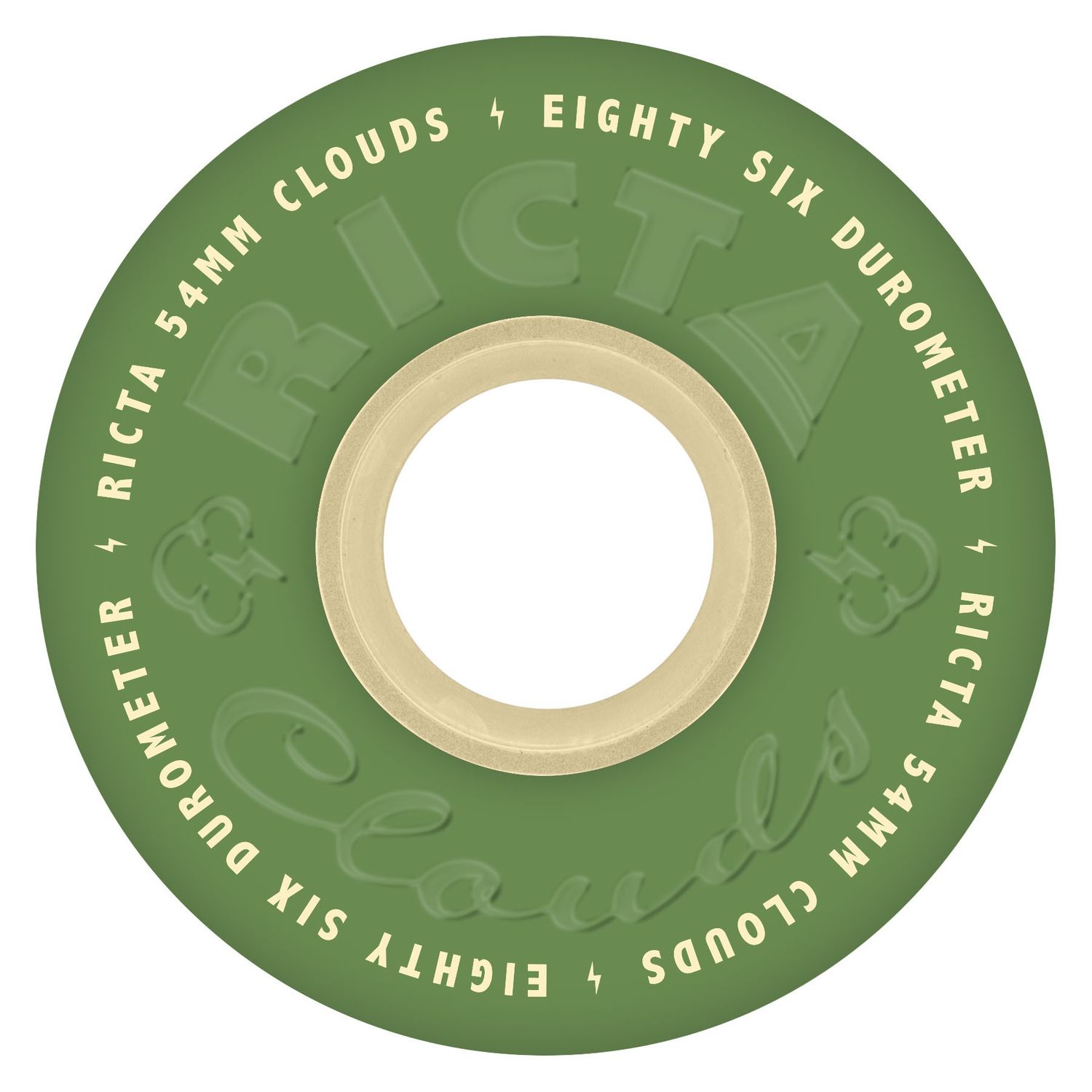 Ricta Cloud 54mm 86a Cloud Green Natural, Size: 54mm