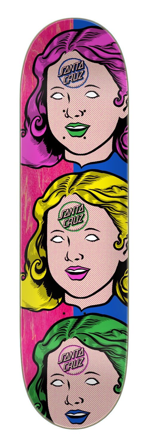 Santa Cruz Possessed Head FeelBase 8.0 Deck, Size: 8.0