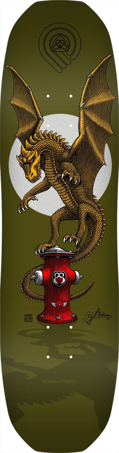 Powell Peralta Pro Andy Anderson Hydrant 8.45 Deck, Size: 8.45