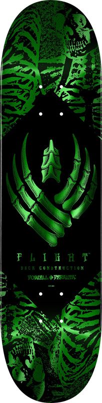Powell Peralta Flight Skeleton Green Foil 8.5 Deck