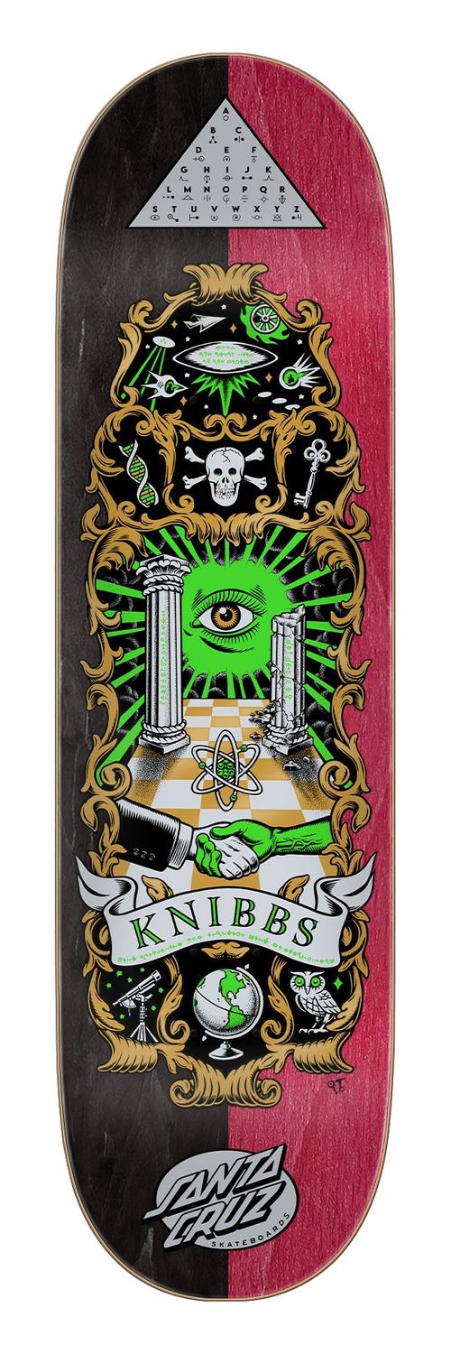Santa Cruz Knibbs Cryptic Pro 8.5 Deck, Size: 8.5