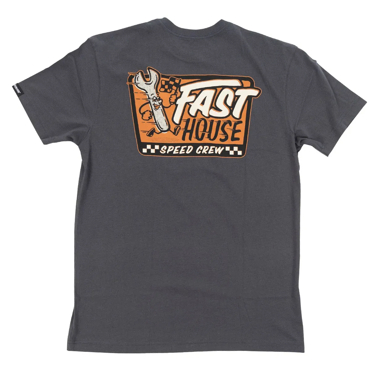 Fasthouse Steadfast S/S Graphite Tee - Black, Size: S