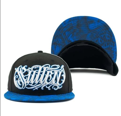 Sullen Sad Boy Snapback - Black/Blue, Size: OS