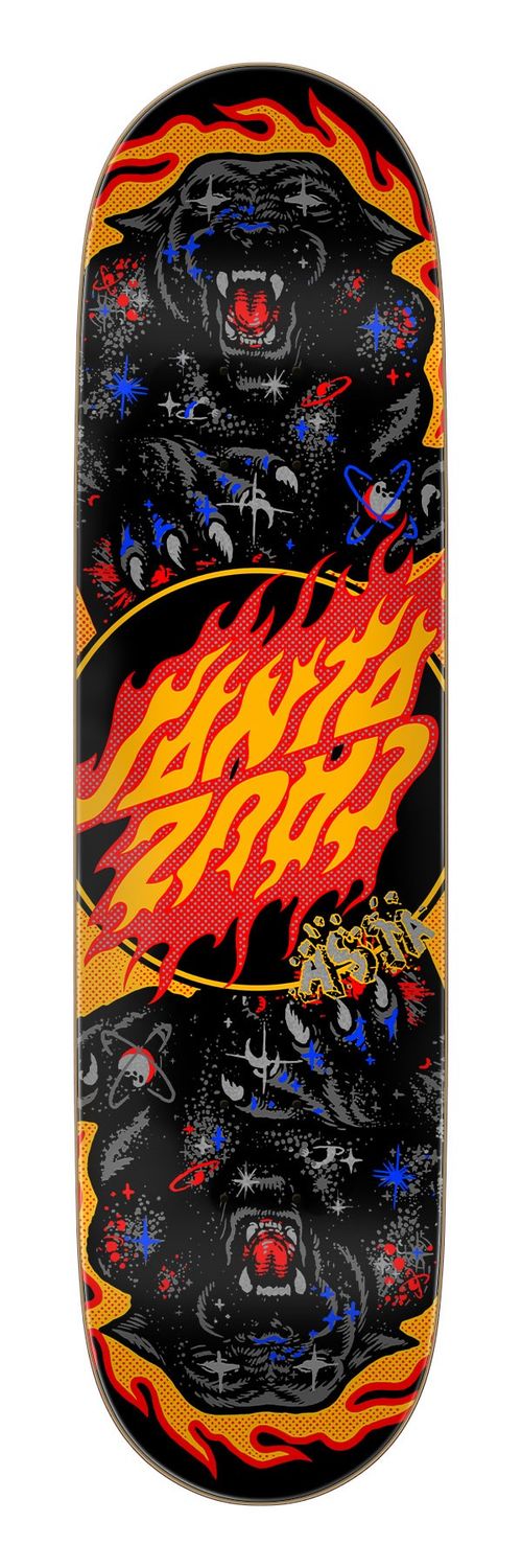 Santa Cruz Asta Cosmic Cat Twin Pro 8.2 Deck, Size: 8.2