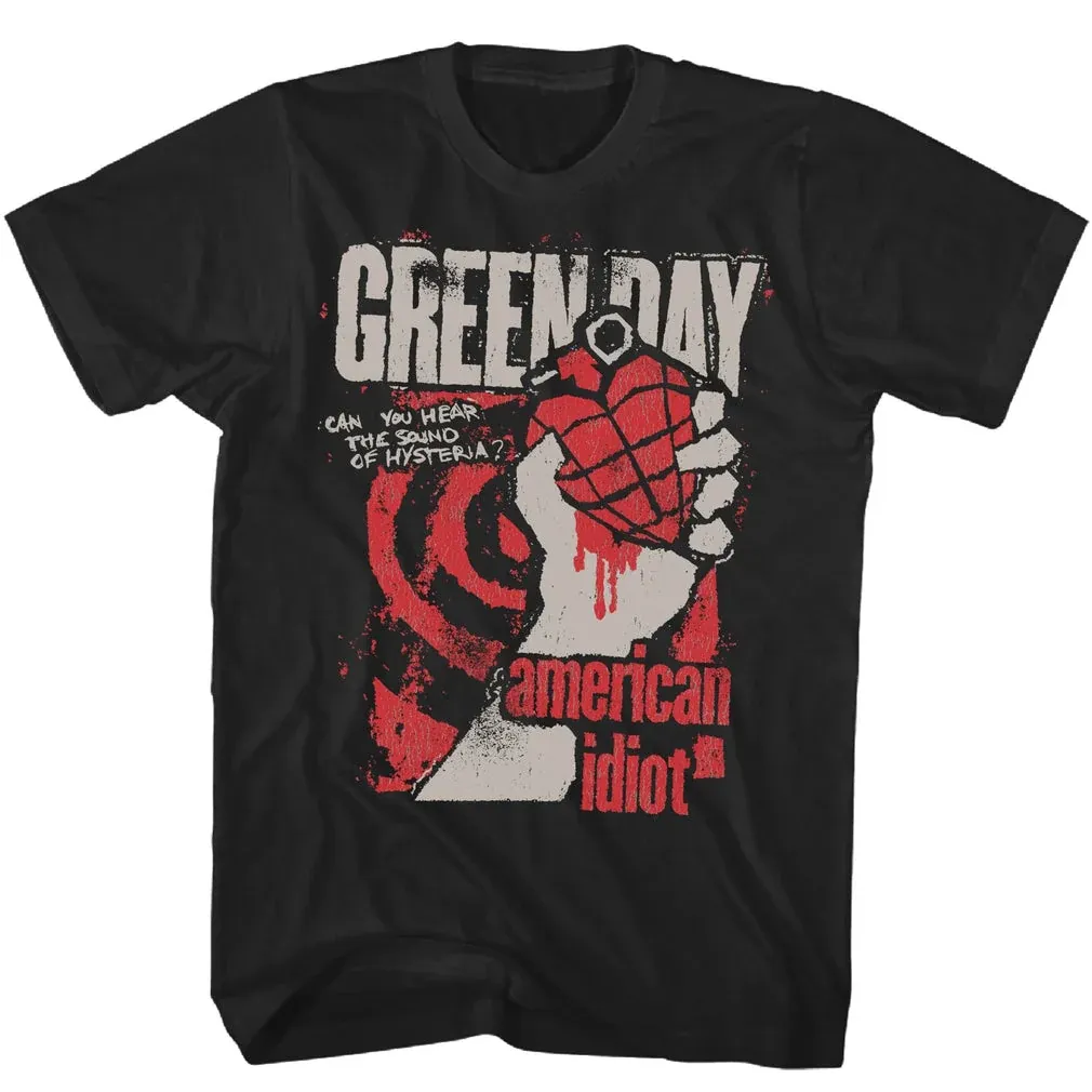 Green Day American Idiot Hysteria S/S Tee, Size: L