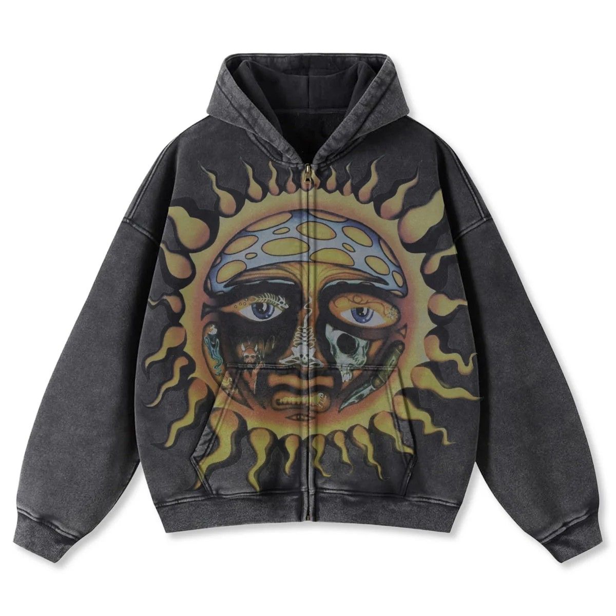 Primitive Sublime Rise Zip Hood - Black, Size: S