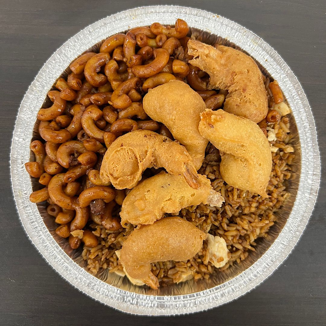 F) RIZ, NOUILLES ET CREVETTES PANÉES