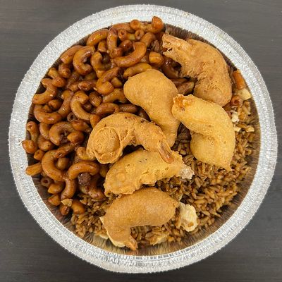 F) RIZ, NOUILLES ET CREVETTES PANÉES