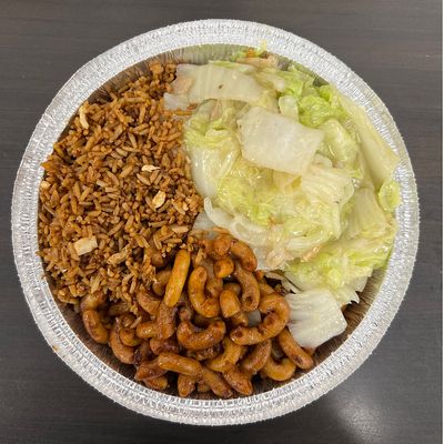 A) RIZ, NOUILLES ET CHOW MEIN