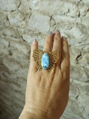 Bague réglable Larimar