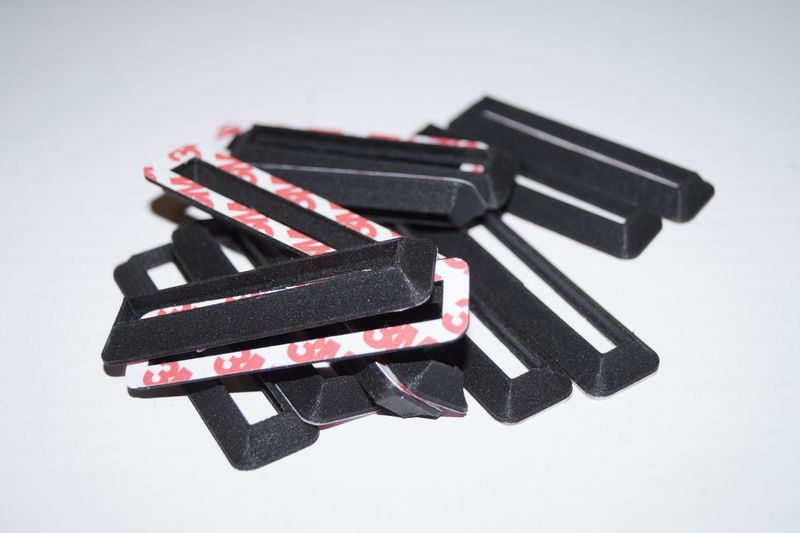 #027 Door hinge seal / hinge rubber SMALL, 7cm high, 14-pcs SET #027 Door hinge seal / hinge rubber SMALL, 7cm high, 14-pcs SET