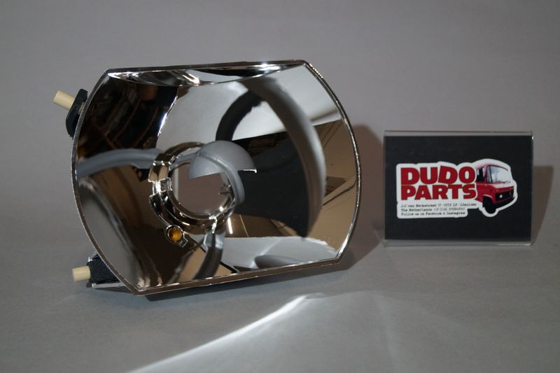 #047 Headlight Mirror / reflector for Metal Headlight, H4, RIGHT