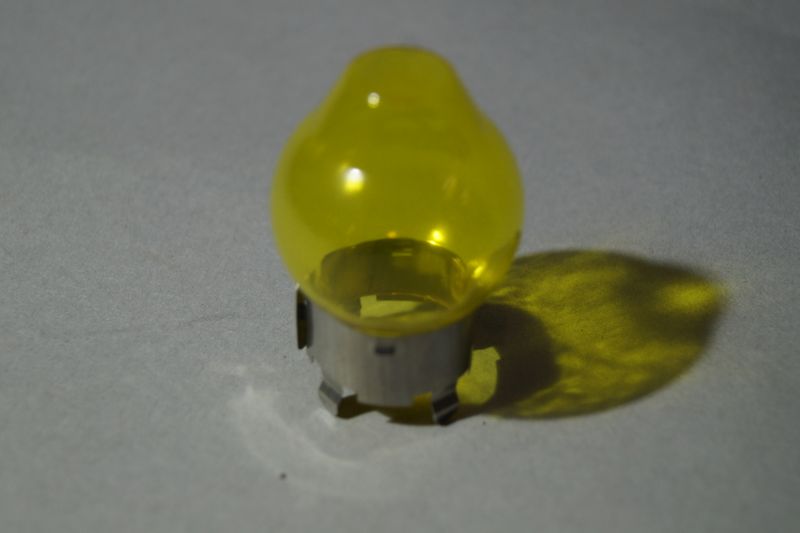 #140 Yellow Glass for over H4 Headlight-Bulb