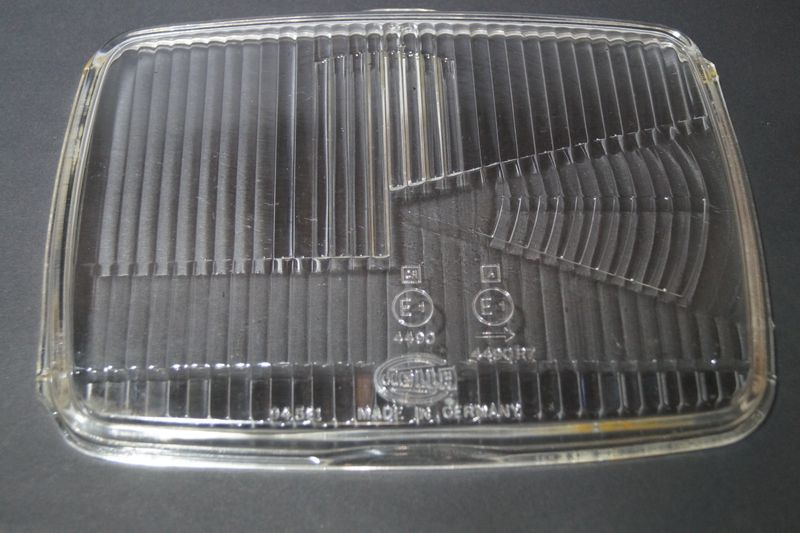 #044 Lens / Glass for Metal Headlight Lampunit Left, H4, Hella