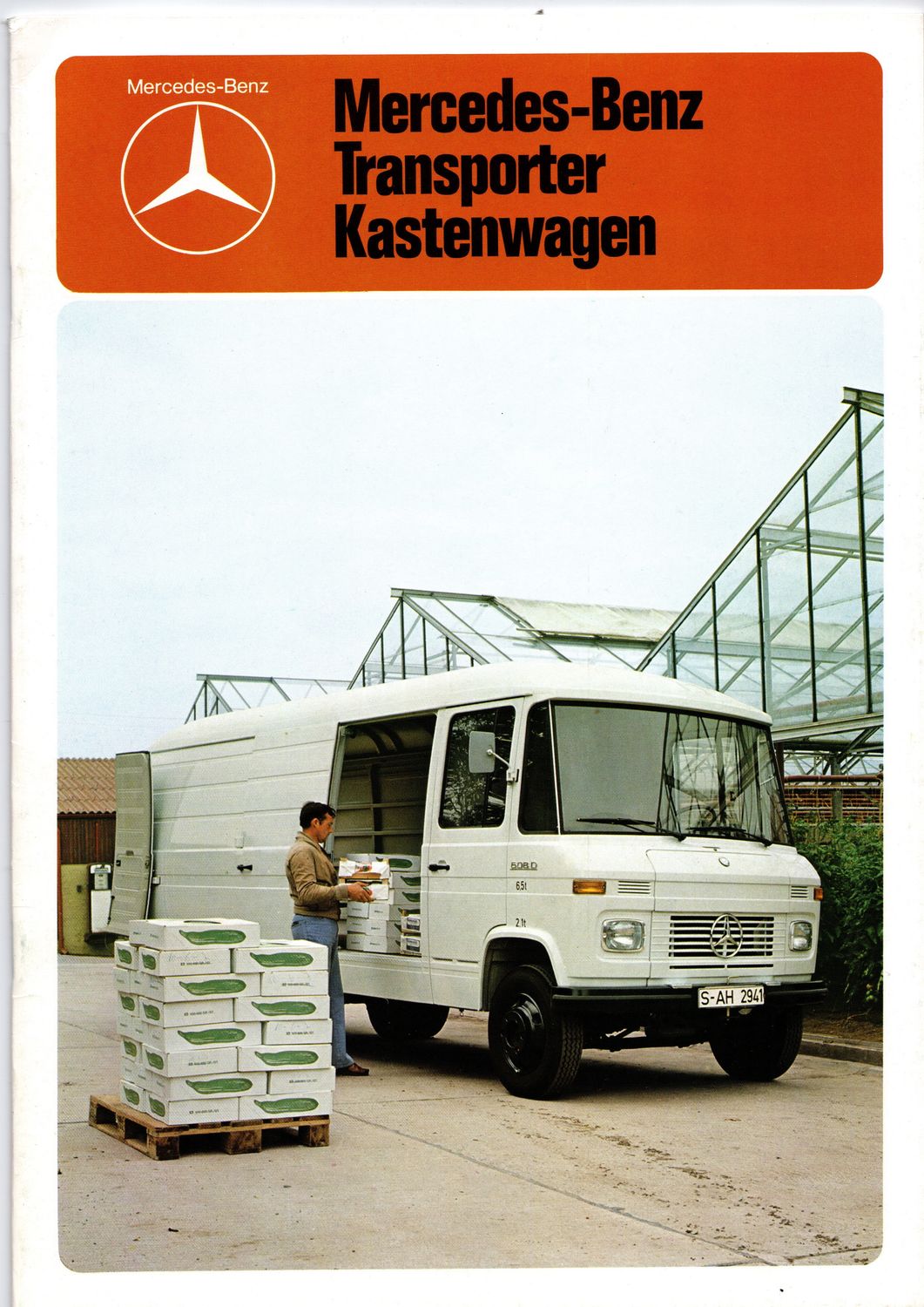 Sales Brochure &#39;Mercedes-Benz Transporter Kastenwagen&#39; (German)