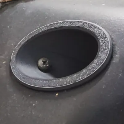 Kachel uitblaas opening / mondje in hoek van dashboard