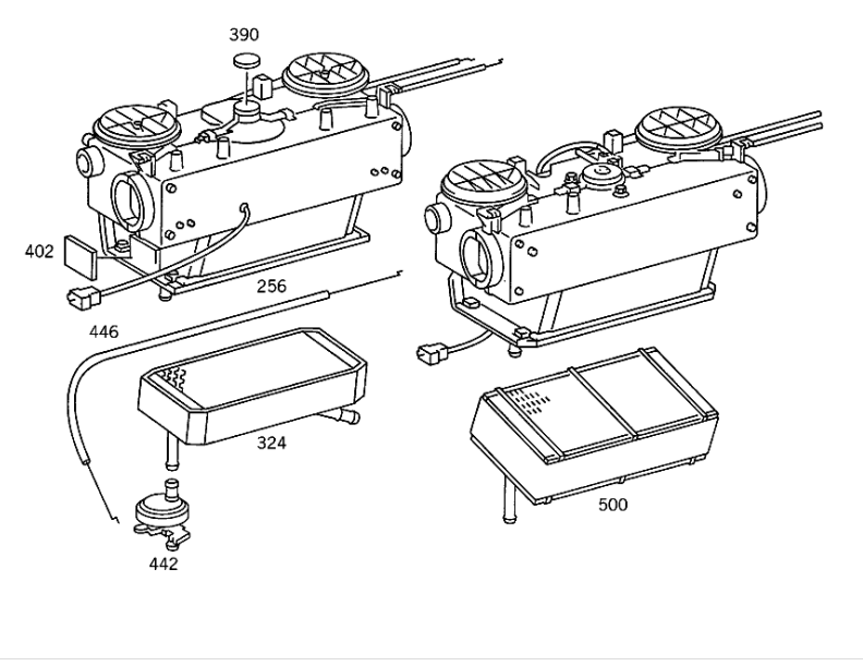 Valve for dashboard / interior heater