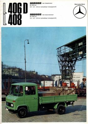 Sales Brochure &#39;Mercedes-Benz L406D-L408&#39; (Dutch)