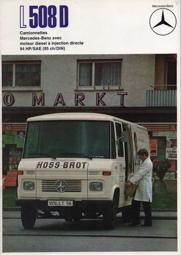 Sales Brochure &#39;Mercedes-Benz L-508D&#39; (French)