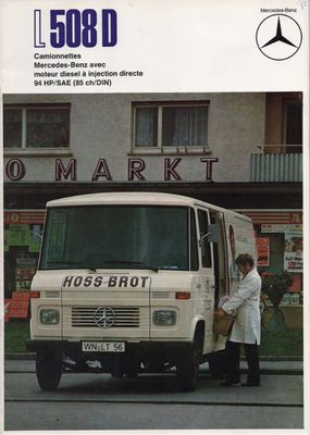 Sales Brochure &#39;Mercedes-Benz L-508D&#39; (French)
