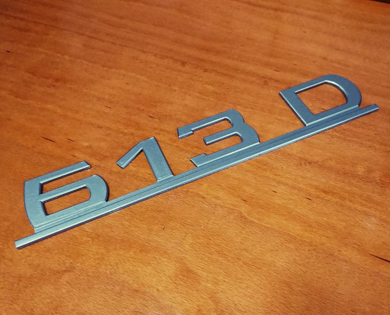 #170 Mercedes 613D Type Designation Emblem #170 Mercedes 613D Type Designation Emblem