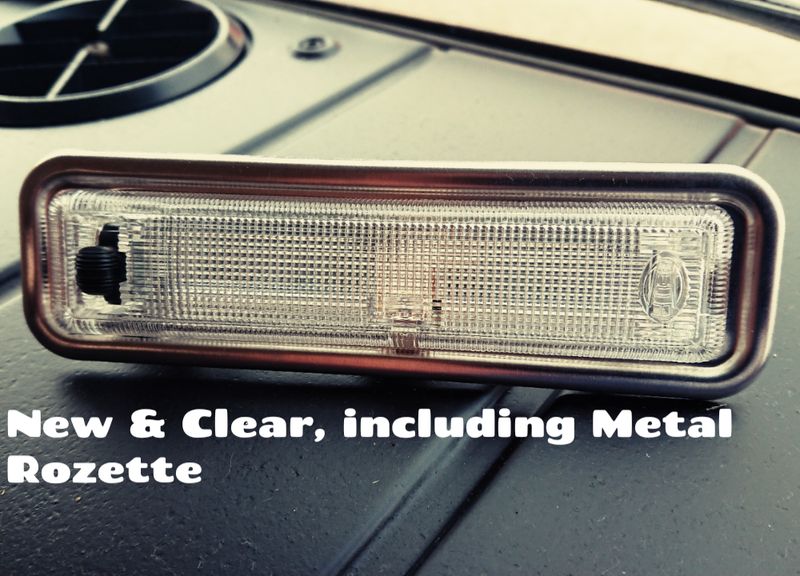 #322 &amp; #331 Hella Interior light unit &amp; Bezel / Rosette. SET