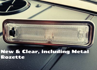 #322 &amp; #331 Hella Interior light unit &amp; Bezel / Rosette. SET