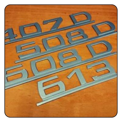 Emblems, Badges and Nameplates