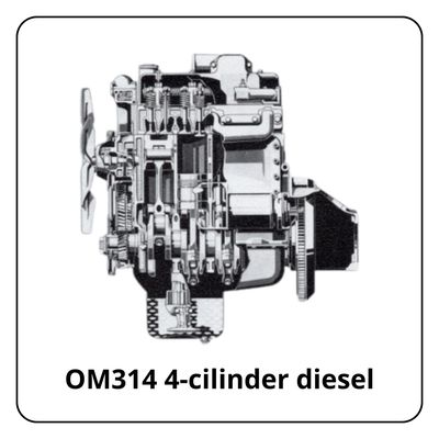 OM314 (Mercedes 408D 508D 608D etc)