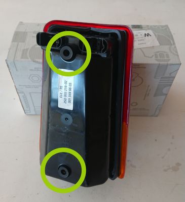 #661 Seal around attachment bolts for rear light-unit