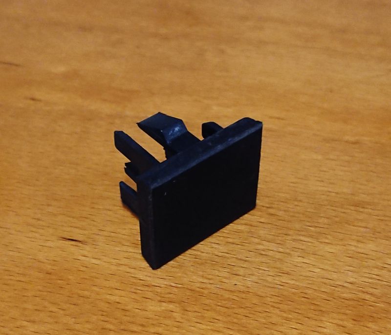 #758 Dashboard Warninglight delete plate USED