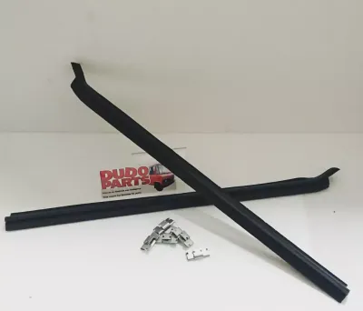 #274 Horizontal seal, outside roll-down window, weather strips, SET including Clips!
