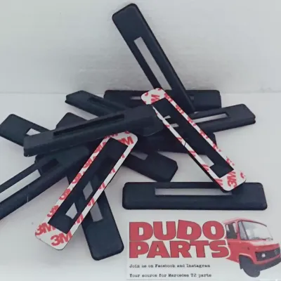 #027 Door hinge seal / hinge rubber LARGE, 11cm high, 14-pcs SET