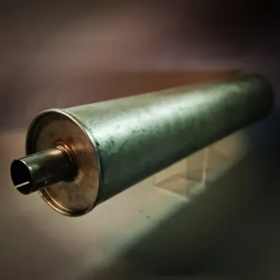 #026 Exhaust silencer 80cm, muffler for OM314 ( 408D 508D 608D )