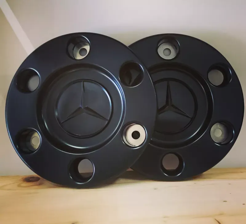 #026 Front wheel hubcab / nut protection ring for 17.5 inch ( 613D ) front rim SET!