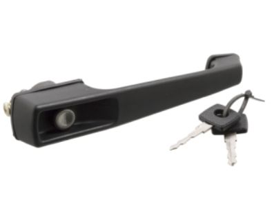 #005 Vario / Bremer Door handle, including lock &amp; two keys