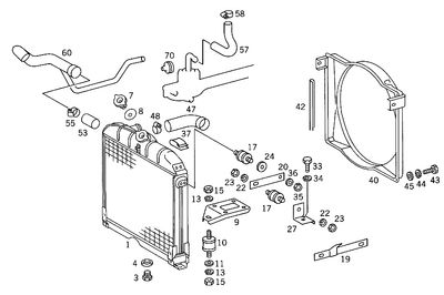 Radiator / Cooler for 408D 508D, 608D O309 OM314 / Drawing B50001000426