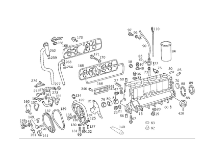 Various Engine Gaskets for 613D O309 OM352 / Drawing B01001000113