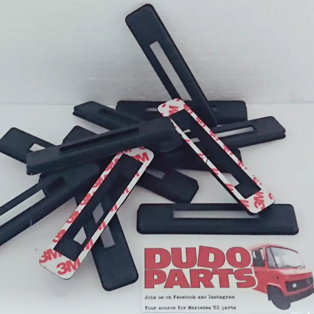 #027 Door hinge seal / hinge rubber LARGE, 11cm high, 14-pcs SET