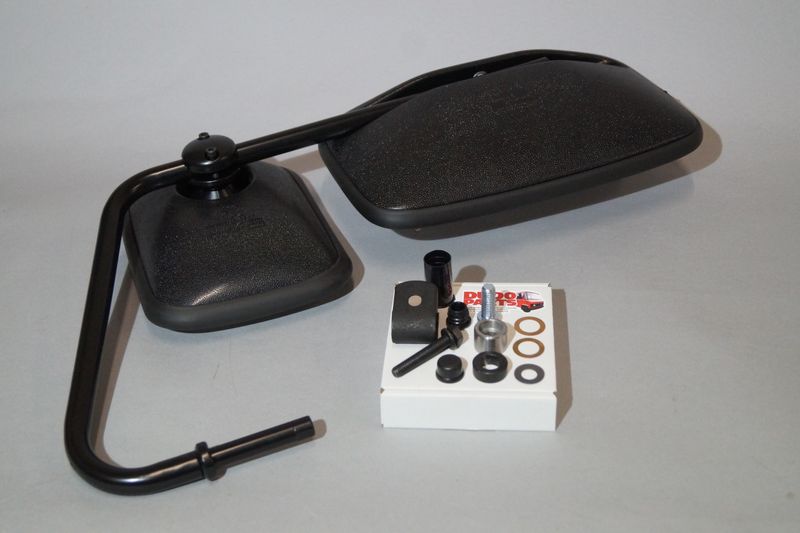 #085 WIDE Holder &amp; rearview Mirror &amp; Blindspot Mirror SET