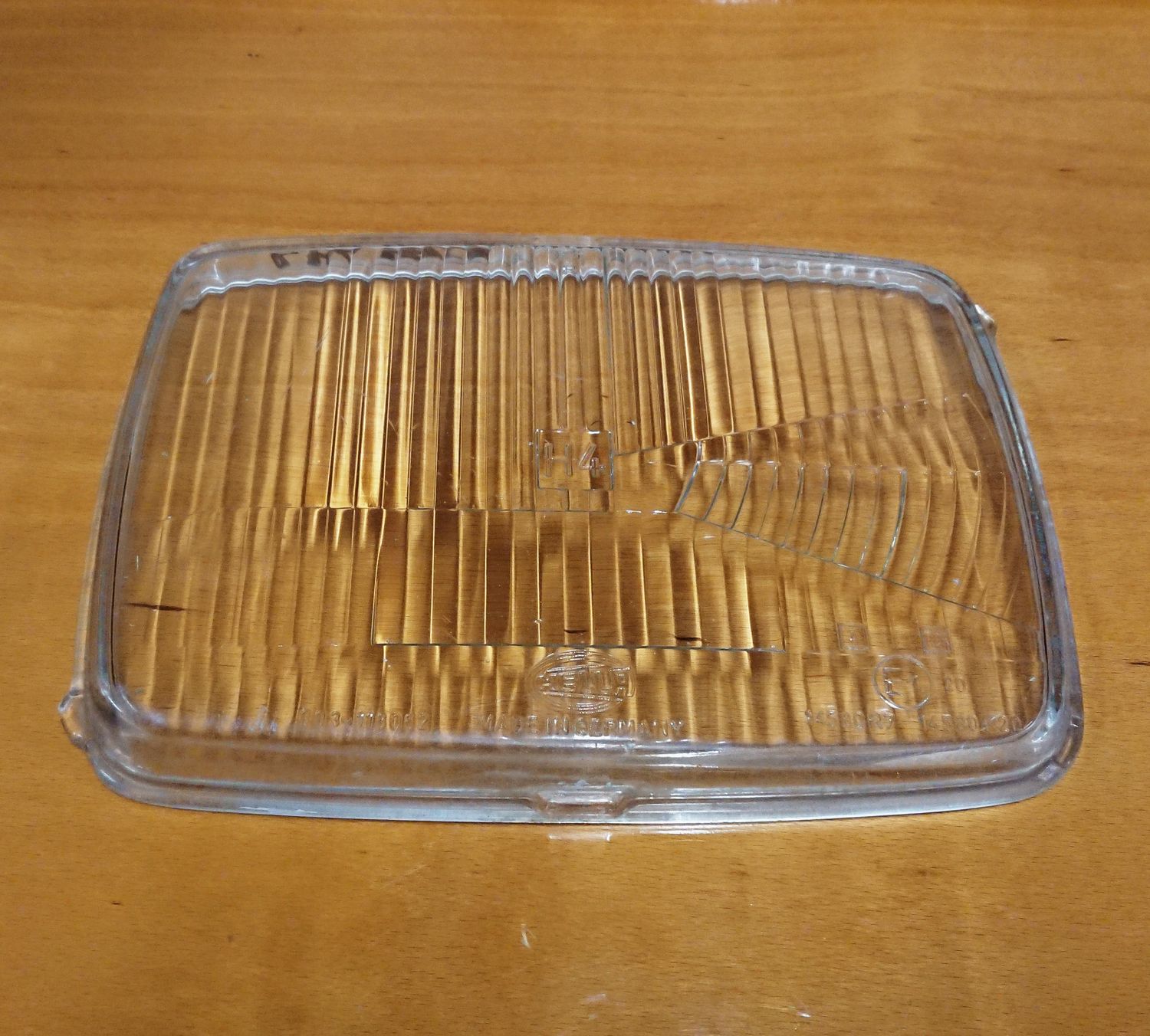 #044 Lens / Glass for Metal Head light Lampunit, Right side, H4, Hella