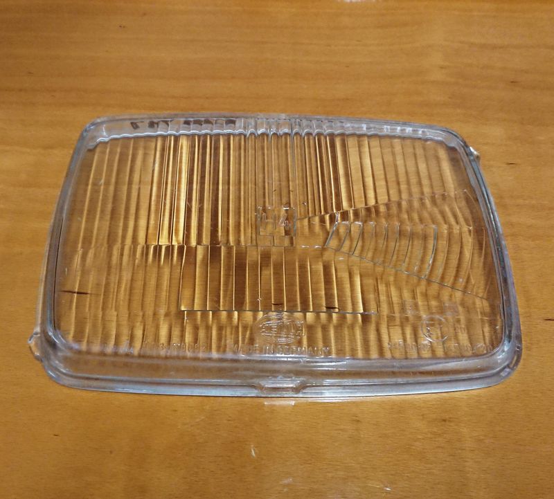 #044 Lens / Glass for Metal Head light Lampunit, Right side, H4, Hella